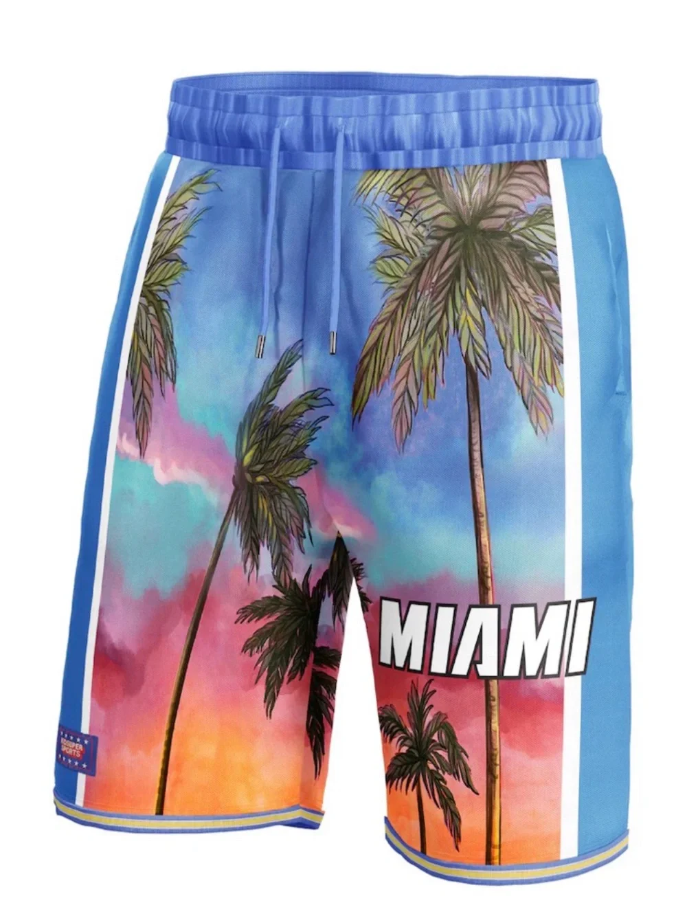 New Unisex NBA & KidSuper Studios Fanatics Blue Miami Heat Hometown Shorts L, XL